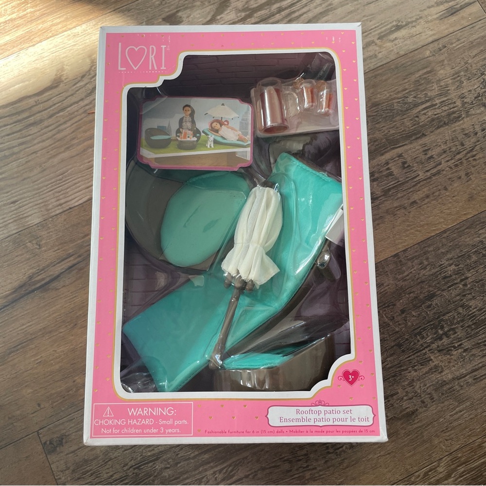 Lori doll rooftop patio set New